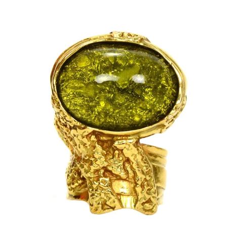 ysl stone ring|YSL jewelry ring.